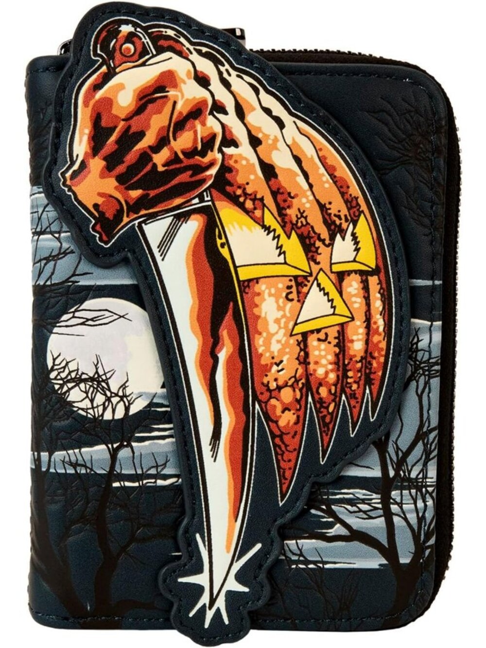 Halloween Glow-in-the-Dark Jack-O'-Lantern Zip Wallet | Spooky Lounge Accessory